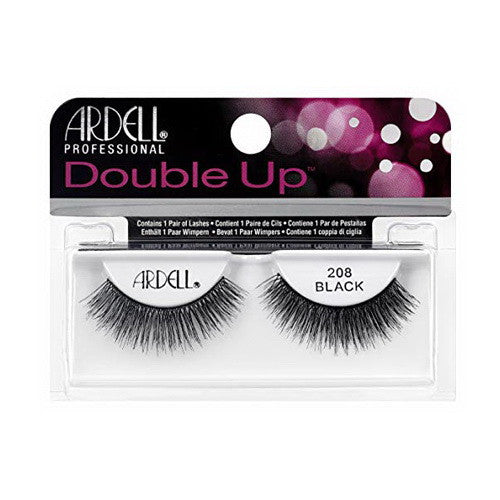 Ardell Professional Double Up False Eyelashes, 208 Black, 1 Pair